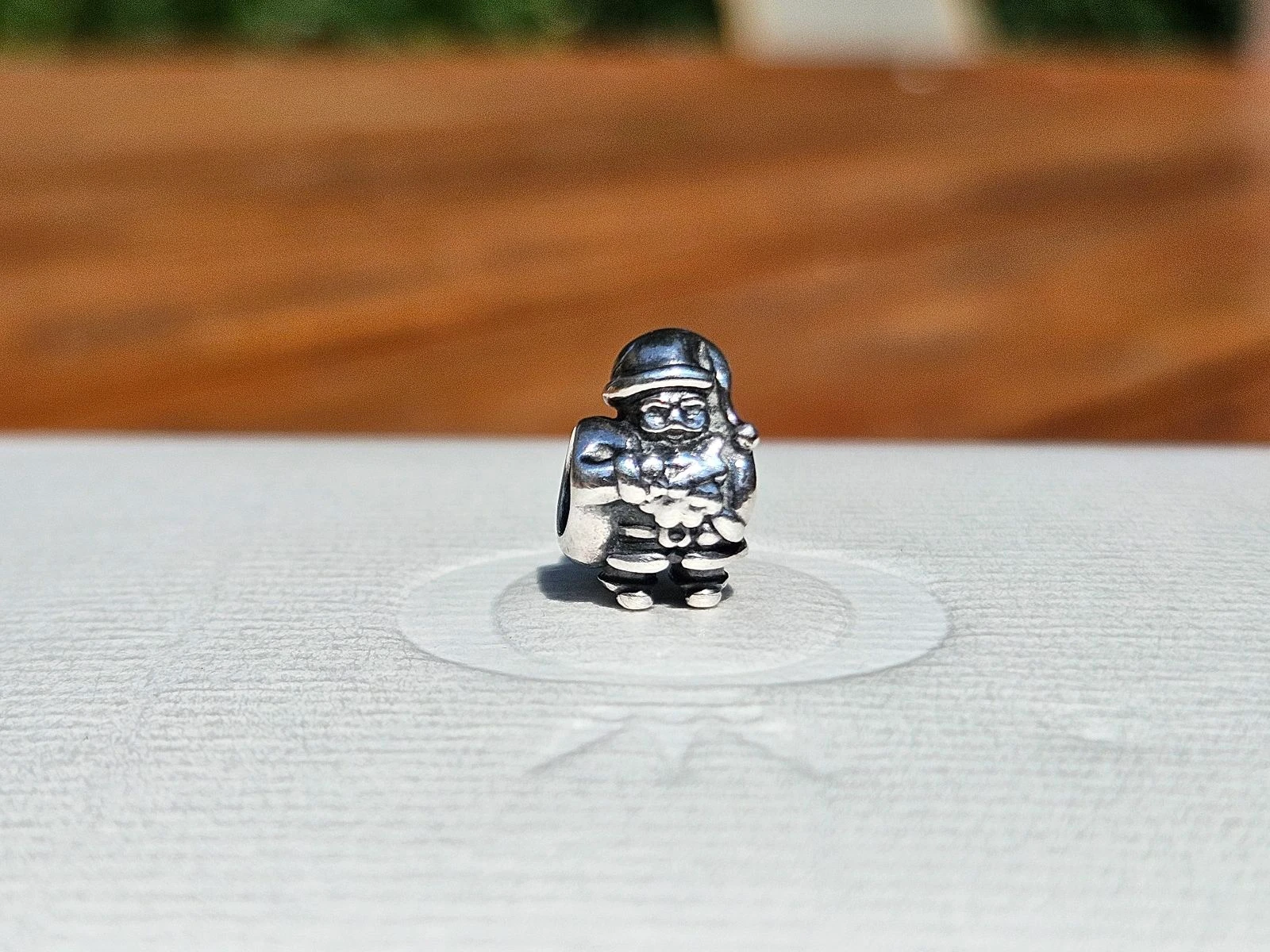 Santa pandora charm silver